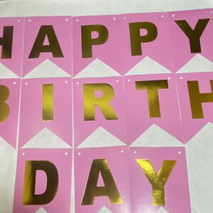 V-cut Birthday Banner